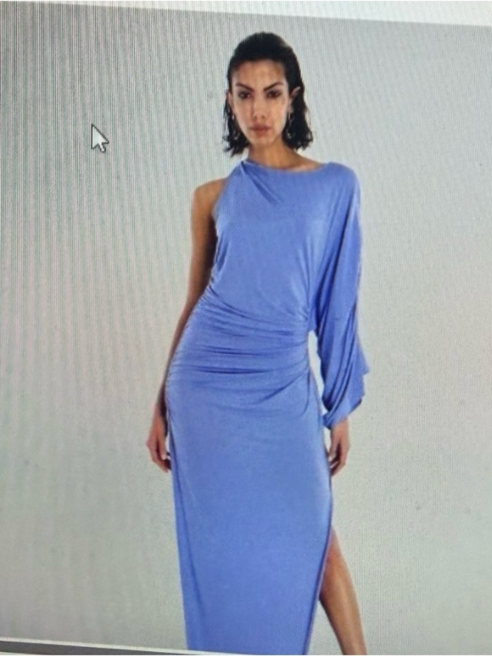 BCBGMAXAZRIA Meritt Evening Gown Persian Blue Womens